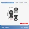 Em estoque suprimento Fivela de Abóbora Fivela de Ajuste de Plástico POM Fivela de Mochila Fivela Antiderrapante para Peitoral de Animal de Estimação Fivela de Casco de Tartaruga