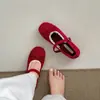 Zapatos de Estilo Reina Retro Francés de Boca Baja para Mujer Verano 2025 Nuevo Estilo con Falda Realce Interior Zapatos Mary Jane