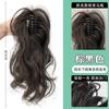 Peluca cascada rollo media cola de caballo alta simulación cabello humano cabello claro rizado gran agarre clip cola de caballo peluca femenina fábrica al por mayor