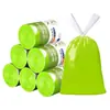 Bolsas de Basura Engrosadas con Cordón y Aroma a Artemisa para Uso Doméstico, Bolsas Desechables Engrosadas para Almacenamiento de Basura en Cocina y Baño