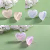 Nuevos Pendientes de Botón de Resina con Forma de Corazón Versátiles de Moda Coreana y Japonesa para Estudiantes, Adecuados para Dormir Sin Quitar, Pendientes de Estilo Lindo y Sencillo