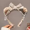 Linda Diadema de Cabeza de Oso de Amor Tridimensional Orejas de Peluche de Celebridad de Internet Dibujos Animados Diadema para Lavado de Cara Accesorios para el Cabello Versátiles de Celebridad de Internet Venta al por Mayor