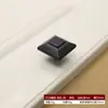 Manípulo Preto Moderno Americano Minimalista Quadrado Liga de Zinco Furo Único Gaveta Armário de Sapatos Armário Guarda-Roupa Manípulo de Porta