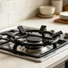 Suporte para fogão a gás, acessório de cozinha universal, suporte para wok de fogão a gás, panela pequena, suporte para leiteira, suporte de panela antiderrapante com seis pontas