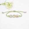 Nuevo pulsera de cuentas de vidrio con encaje de flor real, pulsera de gema del tiempo con flor seca estrellada, regalo para pareja, estudiante, mujer