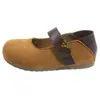 Zapatos bajos retro de estilo francés con suela blanda para mujer, nuevos zapatos planos de suela plana para commuting de principios de otoño 2026 con velcro, zapatos Mary Jane de uso bidireccional