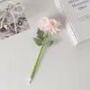 Bolígrafo de Clavel de Alta Apariencia Hisocute Decoración de Escritorio para Estudiantes Bolígrafo de Flor Artificial Bolígrafo de Regalo de Boda