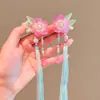 Acessórios de Cabeça Hanfu Infantil Acessórios de Cabelo Antigos Grampo de Cabelo para Streaming Meninas Super Fadas Estilo Chinês Traje Antigo Tassel Flor Grampo de Cabelo