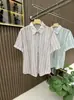 Camisa Original del Fabricante Estilo Hong Kong High Street Calada de Manga Corta para Hombres y Mujeres, Camisa Casual de Nicho Retro de Verano, Tendencia de Moda Japonesa