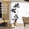 Planta Artificial Verde Black Diamond con un Toque de Lujo para Decoración de Sala de Estar, Planta de Interior Grande en Maceta, Árbol Falso, Planta Biomimética