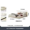 Urso de Inverno Estilo Creme Gato Branco Arranhador Cama de Chão Quarto Principal Moderno Simples Cama de Casal Tecido Francês Bloco de Tofu Cama