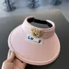 Nuevo sombrero de verano para niños moda Sombrero de sol de ala vacía lindo sombrero de sol exterior para exteriores sombrero de sol plegable a prueba de sol para bebé