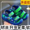 Meninos 2025 Novo Estilo de Verão Sapatos de Praia Antiderrapantes de Sola Macia para Estudantes de Pequeno e Médio Porte, Crianças na Moda