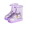 Cubrezapatos de lluvia para niños con diseños de dibujos animados para niños y niñas, adecuados para ciclismo al aire libre y senderismo en días lluviosos, impermeables, antideslizantes, engrosados y resistentes al desgaste