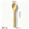 Colheres de Bambu de Madeira Atacado, Utensílios de Cozinha de Bambu, Colheres Saudáveis de Bambu, Colheres de Bambu de Cabo Longo, Colheres de Mel