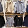 Chaqueta tipo cárdigan holgada con capucha y cremallera de color liso para hombre y mujer, estilo informal, talla 25, primavera 475631