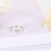 Anillos de Plata Pura 925 para Pareja Anillos Coreanos y Japoneses Simples de Personalidad a Juego Anillos Ajustables Unisex de Celebridad de Internet para Transmisión en Vivo Venta Directa de Fábrica