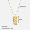 Colar Little Star Estrela de Oito Pontas Estilo Floresta Titânio Aço Dourado e Preto Corrente de Clavícula Banhado a Ouro 18K Joias de Aço Inoxidável Atacado