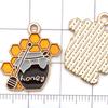 Nuevo Colgante de Aleación con Goteo de Aceite de Abeja Panal de Miel de Venta Caliente Transfronterizo DIY Pulsera Collar Accesorios de Joyería