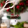 Decorações de Natal Zicheng Enfeites de Sino Coloridos Pequenos Enfeites para Pendurar na Árvore de Natal Decorações de Sino de Vento Enfeites de Sino Vermelho