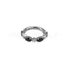Anillo Flash Marquise Redondo de Circonia en Aleación de Titanio Astmf-136 G23 Titanio Rosca Interna Circonia Aretes Super Brillantes Joyería para Piercing