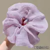 Goma para el pelo de estilo coreano, tamaño extragrande, de intestino de cerdo, estilo casual para niñas, linda cuerda floral para coleta con lazo