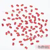 Fondo plano Super Flash Rojo de Año Nuevo Forma Especial Diamante para Uñas Vidrio Rhinestone Mixto Mini Corazón Broca para Uñas al por Mayor