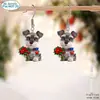 Pendientes Colgantes Gatito Espacial Transfronterizos Accesorios Sexy para el Día a Día y Fiestas Regalos de Navidad Adecuados para Mujeres Todas las Estaciones