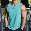 Treino de Corrida Absorvente de Suor Moderno Fitness Respirável Músculo Sem Mangas Camiseta Masculina Esportiva Secagem Rápida Colete Novo Verão