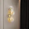 Luminária de Parede Moderna Minimalista de Luxo Criativo para Cabeceira de Quarto Corredor Sala de Estar Parede de Fundo de TV Luminárias Zhongshan