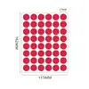 Etiquetas Adhesivas Redondas de Colores con Lunares Brillantes para Amazon, Etiquetas de Identificación en Blanco, Etiquetas de Clasificación, Sellado Autoadhesivo