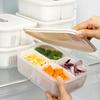 Caja de almacenamiento de plástico sellada especial para refrigerador de grado alimenticio, caja para frutas, caja para microondas, caja bento