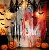 Decoração de Festival de Fantasmas para Halloween no Atacado Gaze Sangue Adereços de Layout de Mesa Letras com Estampa de Mão Sangrenta Gaze Sangrenta de Terror