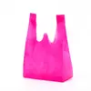 Bolsa Chaleco No Tejida con Punto Bolsa de Compras de Supermercado Centro Comercial en Blanco Bolsa Tote de Compras Lista Logotipo Publicitario Cartera Hecha a Medida