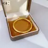 Tienda de Oro Mismo Estilo Pulsera de Anillo Lisa Ponderada 6N Push-Pull, Pulsera de Color Sólido de Larga Duración, Pulsera Gruesa Ajustable