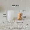 Molde de Silicona para Vela Aromática de Gato 3D de Dibujos Animados, Difusor de Aroma DIY, Adorno de Jabón Artesanal de Yeso, Molde de Animal