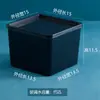 Caja de almacenamiento cuadrada de plástico, caja de plástico con tapa o sin tapa, caja de almacenamiento de material PP elevado, tamaño mini pequeño
