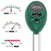 Detector de solo três em um Caneta de teste de intensidade de luz de valor de pH