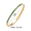 Pulseira de moda transfronteiriça pulseira de joia feminina pulseira aço inoxidável com strass vazado fivela de aço titânio joia simples coreana