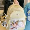 Insignia Original Diaria Transparente Bidimensional Bolsa Pequeña para Snacks Dolor de Hombro Estudiante Mochila Escolar Femenina
