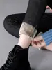 Jeans gruesos con forro de polar para mujer, otoño e invierno, cintura alta, adelgazantes, versátiles, ropa exterior, invierno, elásticos, corte ajustado, pantalones tipo lápiz para mujer