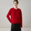 ¡Exquisito y vintage! Cárdigan 100% cachemira para mujer, con cuello redondo grueso y diseño de punto trenzado, lo que lo convierte en un suéter y una prenda de abrigo versátil.