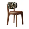 Cadeira de Jantar de Madeira Maciça Nórdica, Cadeira de Mesa de Jantar para Casa, Cadeira Minimalista de Luxo Leve Vintage para Sala de Estar, Sala de Jantar, Hotel, Cadeira de Lazer, Banco de Maquiagem