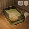Caixa de Areia para Gatos Extra Grande, Anti-Salpicos, Caixa de Areia Fechada Gigante para Gatos, Vaso Sanitário para Gatos Semi-Fechado Extra Grande
