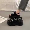Oferta especial: Sandalias de Suela Gruesa Yierkang para Mujer, Calzado de Verano para Exteriores, Sensación de Alta Gama, Nuevo Modelo 2025 Versátil Sandalias de Cuña Romanas para Playa