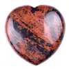 Venta Caliente Transfronteriza 6cm Piedra Preciosa Natural Forma de Corazón Cristal Rosa Forma de Durazno Piedra en Bruto Adorno DIY