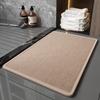 Alfombrillas de Piso de Lino Transfronterizas Mismo Estilo que Temu Alfombrillas de Baño Engrosadas para Puerta de Baño Absorbentes Antideslizantes Listas para la Venta