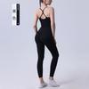 Roupa de Yoga Popular Transfronteiriça Nua Conjunto Aparência Emagrecedora Respirável Costas Sutiã Esportivo Bumbum Pêssego Roupas de Yoga para Corrida para Mulheres
