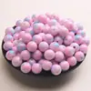 Cuentas redondas acrílicas degradadas de 8 mm, cuentas de tinta de imitación cerámica, accesorios para pulseras, pendientes, broches, cadenas de teléfono DIY