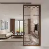 Talla de Madera Dongyang Hecho a Medida Estilo Chino Nuevo Madera Maciza Celosía Puertas y Ventanas Estilo Antiguo, Biombos, Mamparas, Paredes de Fondo, Divisores Modernos para Entrada